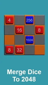 2048 Dice: 3D Cube Merge Game screenshot 1