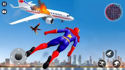 Flying Superhero Rescue City screenshot 1