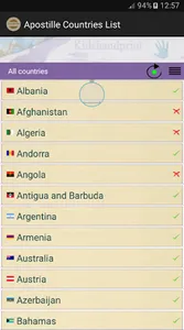 Apostille Countries List Pro screenshot 0