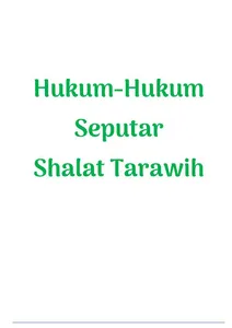 Hukum Seputar Shalat Tarawih screenshot 8