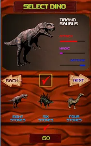 Dino King - Stone Battle screenshot 2