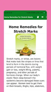 Home Remedies for Stretch Mark screenshot 1