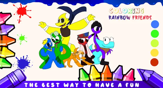 rainbow friends coloring game screenshot 10