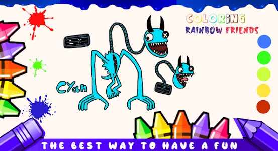 rainbow friends coloring game screenshot 3