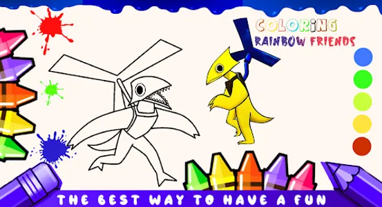 rainbow friends coloring game screenshot 5