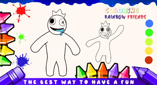 rainbow friends coloring game screenshot 6