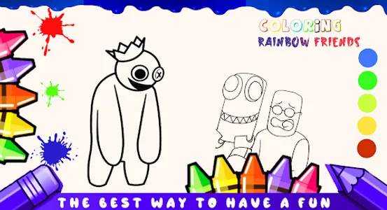 rainbow friends coloring game screenshot 8