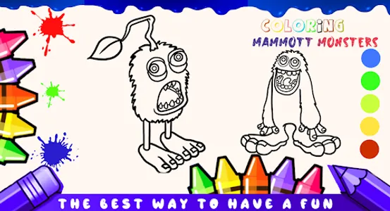 Mammott Monsters Coloring game screenshot 0