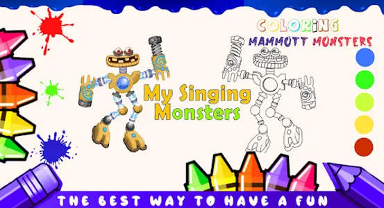 Mammott Monsters Coloring game screenshot 4
