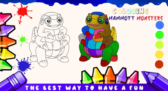 Mammott Monsters Coloring game screenshot 6