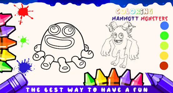 Mammott Monsters Coloring game screenshot 9