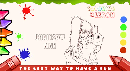 Chainsaw Man - Coloring Game screenshot 11