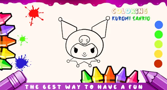 Kuromi Sanrio - Coloring Book screenshot 0