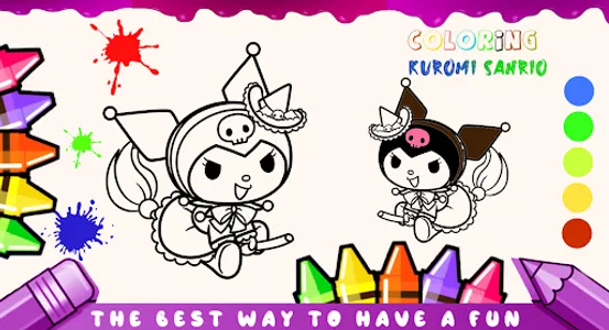 Kuromi Sanrio - Coloring Book screenshot 1
