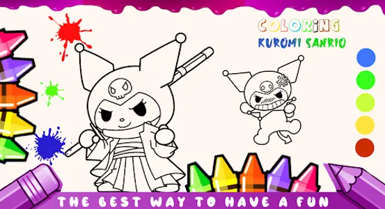 Kuromi Sanrio - Coloring Book screenshot 2