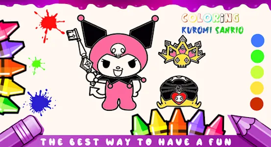 Kuromi Sanrio - Coloring Book screenshot 4