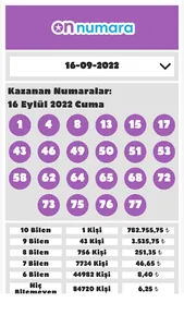 Şans Oyunları Sonuçları screenshot 2