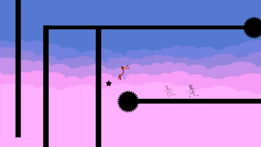 Stickman Parkour Platform - 2D screenshot 0