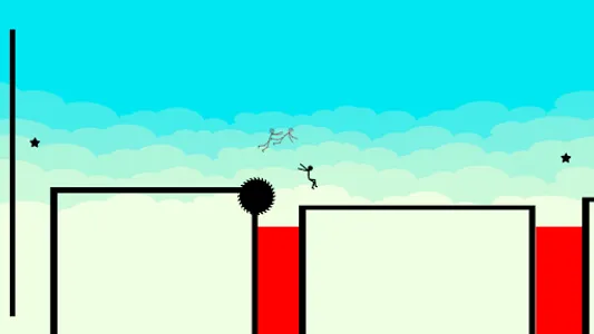 Stickman Parkour Platform - 2D screenshot 3