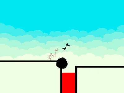 Stickman Parkour Platform - 2D screenshot 8