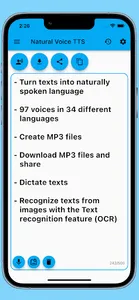 Natural Voice TTS - read aloud screenshot 0