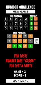 NUMBER CHALLENGE screenshot 5
