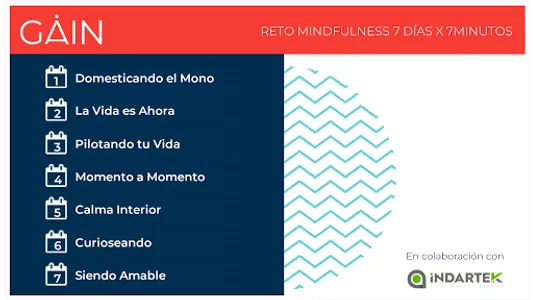 GAIN RETO MINDFULNESS 7X7 screenshot 1