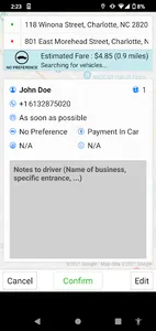 CLT taxi screenshot 2