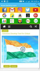 Hindustani Browser - भारतीय ब् screenshot 3