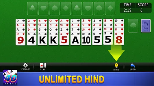 Forty Thieves Solitaire screenshot 10