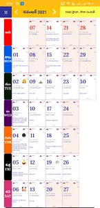 Telugu Calendar 2021 - Manjuna screenshot 2