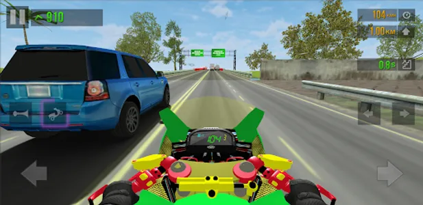 Real Drag racing Traffic rider screenshot 0