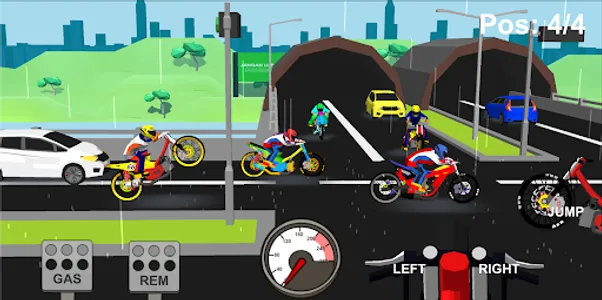 Indonesia Drag Bike Racing 3D screenshot 1