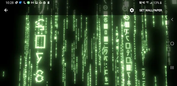 3D Matrix Rain Live Wallpaper screenshot 10