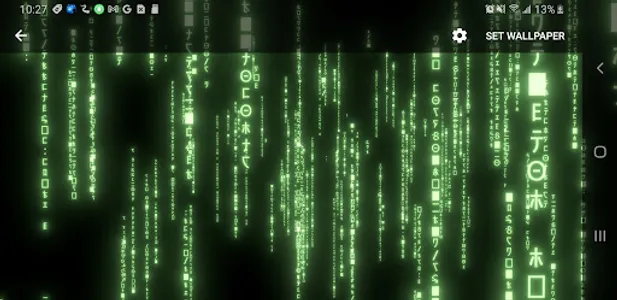 3D Matrix Rain Live Wallpaper screenshot 11