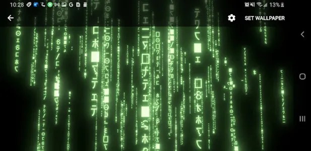 3D Matrix Rain Live Wallpaper screenshot 13