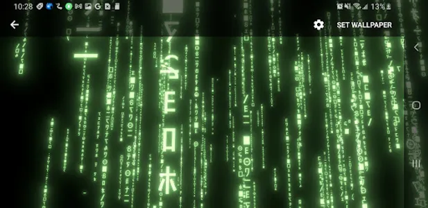 3D Matrix Rain Live Wallpaper screenshot 17