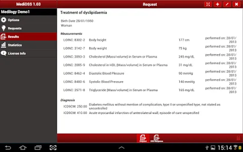 MediDSS screenshot 2