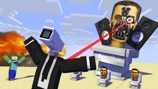 Skibidi Toilet War Minecraft screenshot 2