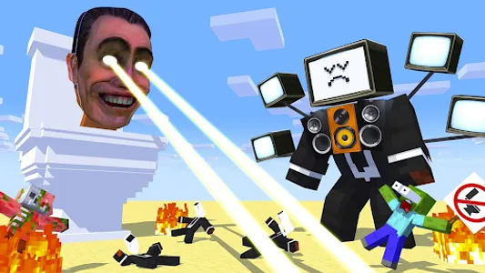 Skibidi Toilet War Minecraft screenshot 3