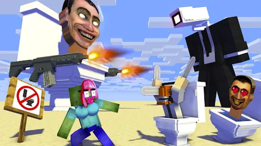 Skibidi Toilet War Minecraft screenshot 4