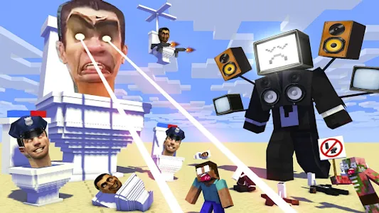 Skibidi Toilet War Minecraft screenshot 5