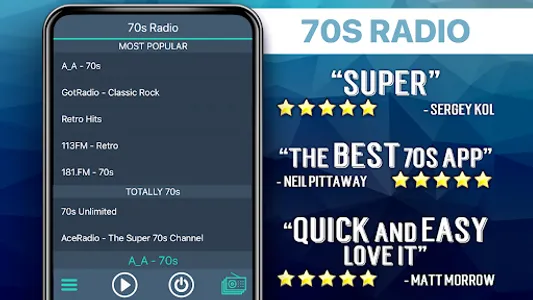 70s Radio Favorites screenshot 1