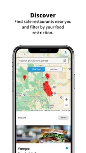 MyMeal - Find Safe Restaurants screenshot 1