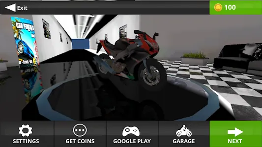 3D simulation motorcycle screenshot 2