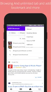 NZR Browser screenshot 1