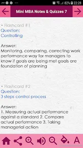 MINI MBA Exam Review Concepts  screenshot 1