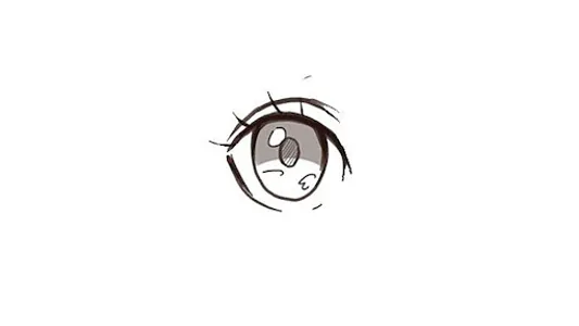 How to draw anime eyes screenshot 7