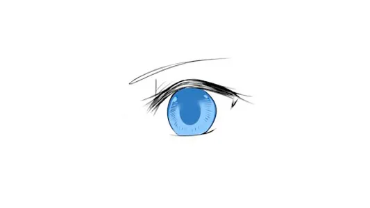 How to draw anime eyes screenshot 8