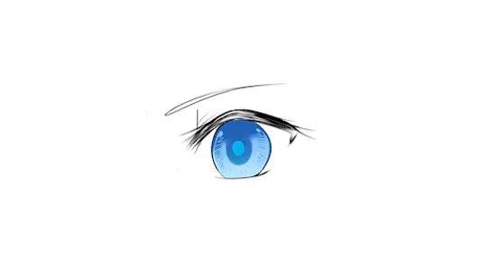 How to draw anime eyes screenshot 9